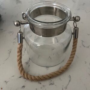 Pottery Barn Hyannis Lantern - Silver Finish